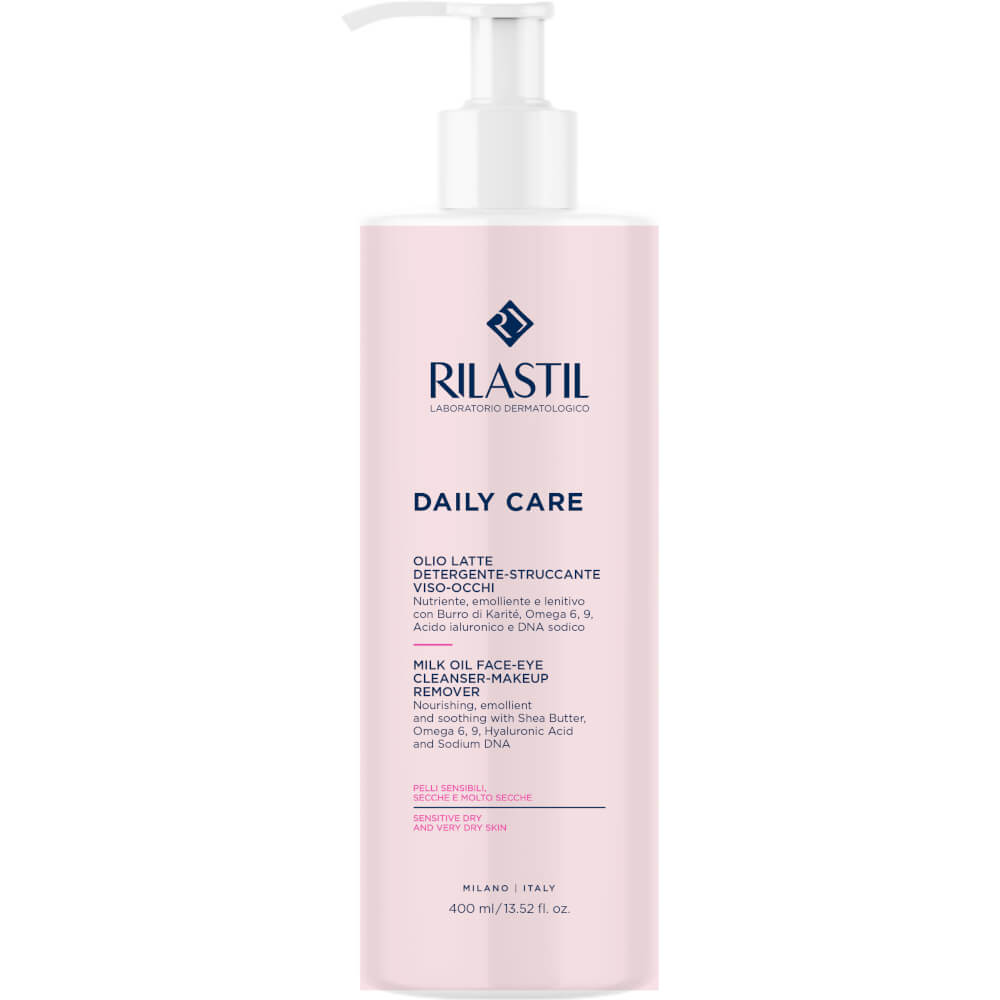 Rilastil Daily Care - Olio Latte Detergente Viso e Occhi - 400 ml